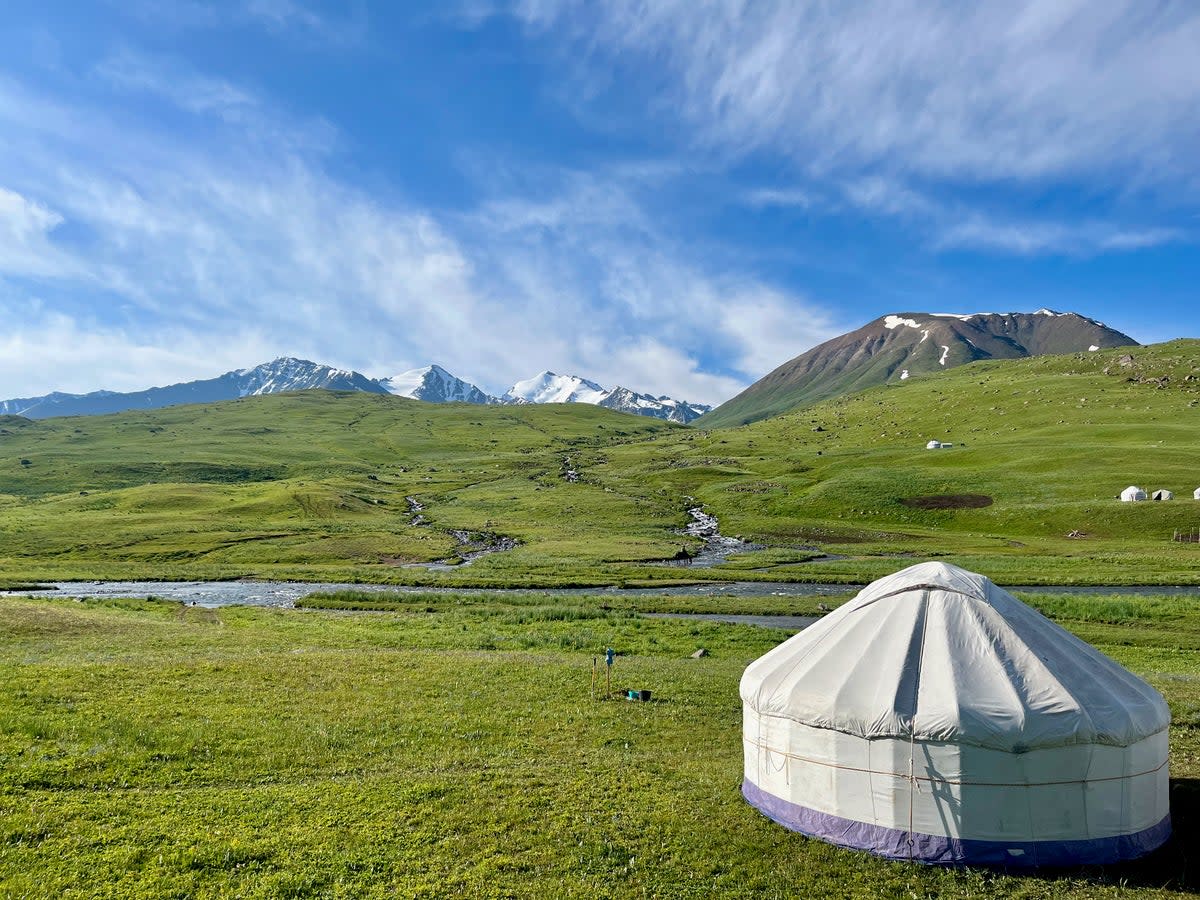 Home during the Kyrgyzstan expedition (Simon Pinson)