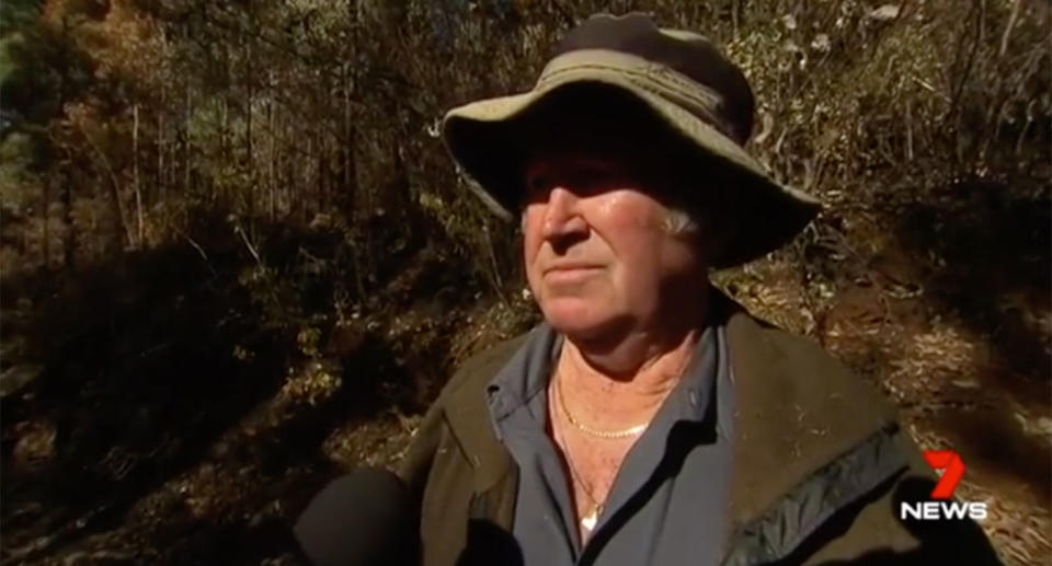 Geoff Dinning said the mates cuddled through the night to stay as warm as possible. Source: 7 News