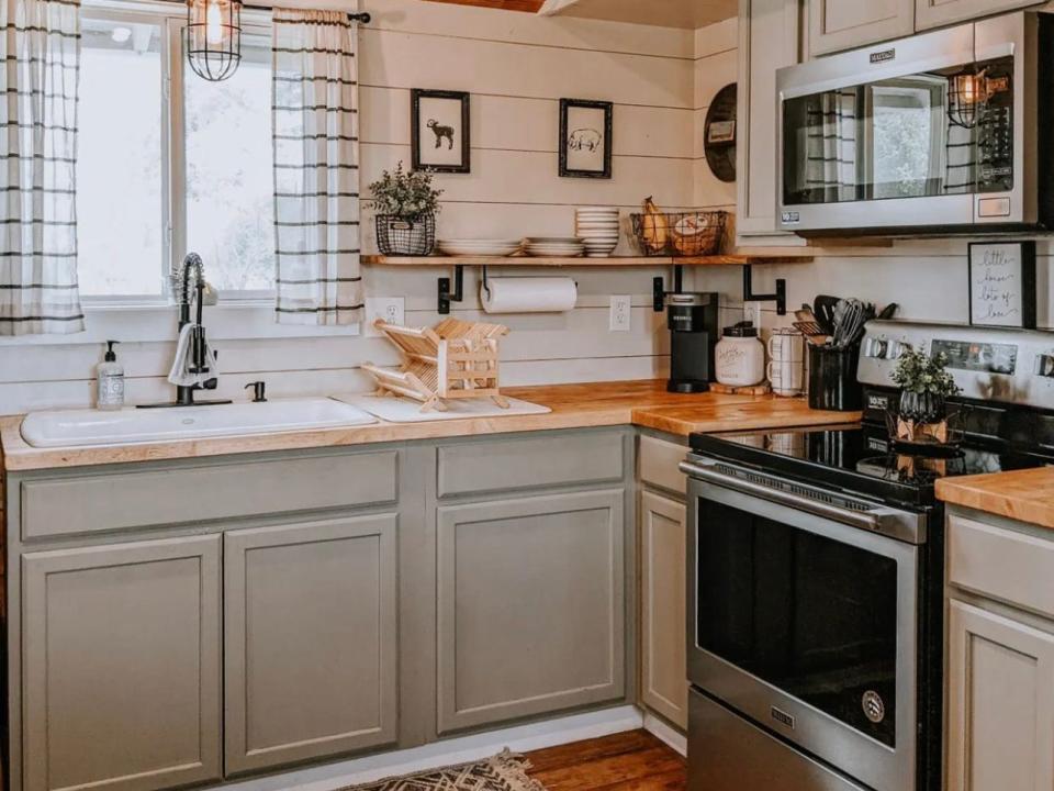 The completed kitchen