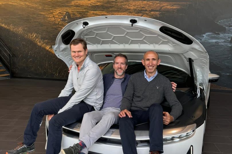 Misha Nahorny, Ian Joynson and Umit Sabanci are preparing for a world record bid in an electric car