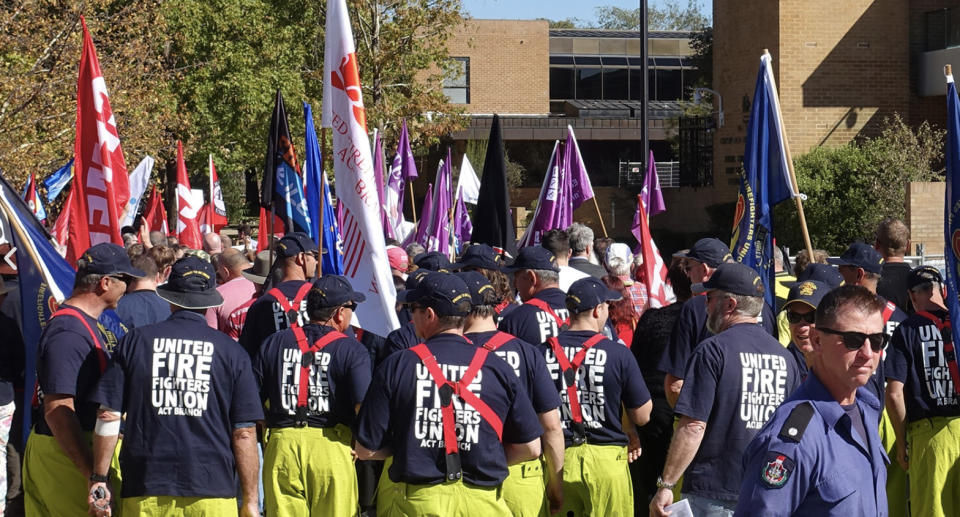 The United Firefighters Union members.