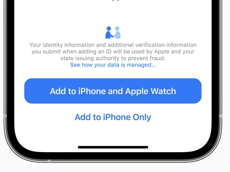 Apple's ID in Wallet tech.