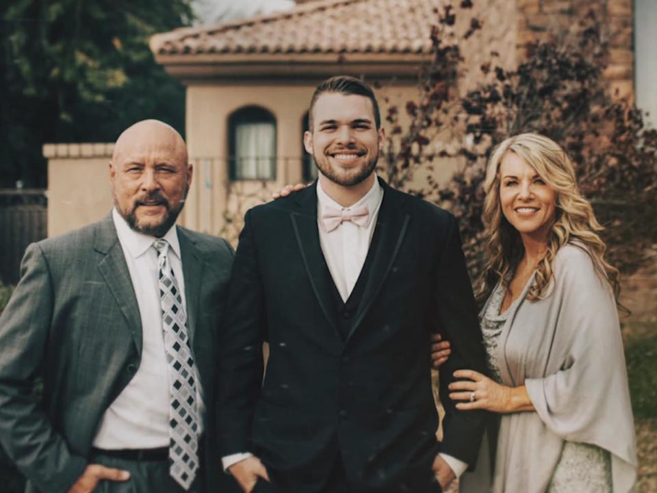 Charles Vallow, Colby Ryan and Lori Vallow posing together on sins of our mother