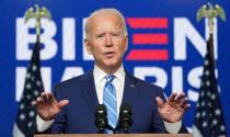 Foto del miércoles del candidato demócrata a la presidencia de EEUU, Joe Biden, hablando en Wilmington, Delaware