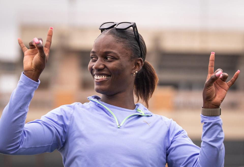 Former Texas track star Julien Alfred will represent Saint Lucia at the Olympics in the women's 100 and 200.