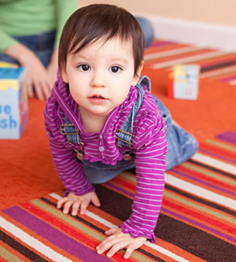 baby crawling