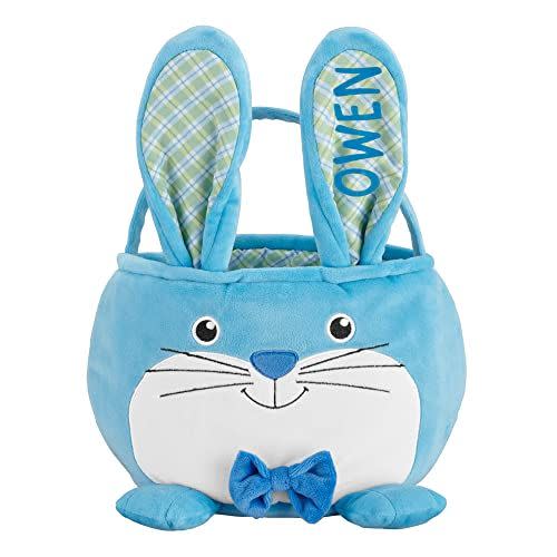 Cute Bunny Easter Bucket, Rabbit Blue/Pink, Easter Basket Bag with Floppy  Ears for Kids Carrying Gifts and Candy, Egg Hunt Bag (Blue)