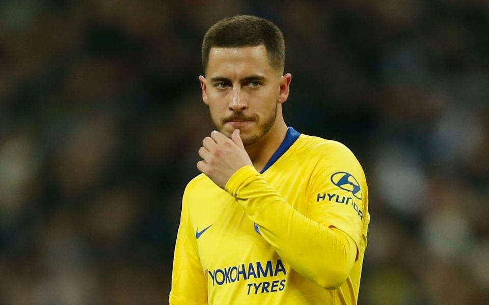 Eden Hazard was visibly frustrated throughout the London derby - AFP