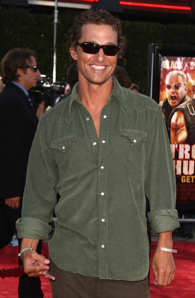 Tropic Thunder LA Premiere 2008 Matthew McConaughey