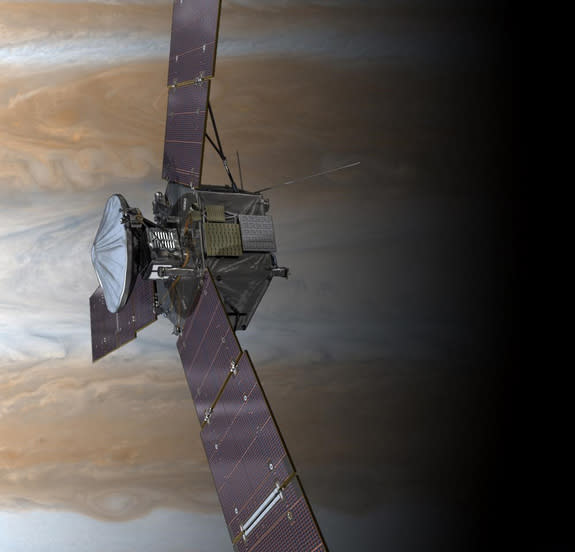 Jupiter is probably the best place in the solar system to study how the magnetic fields of planets are generated. The Juno spacecraft will arrive at the Jovian system in July 2016, then circle the planet and collect data for more than one Earth