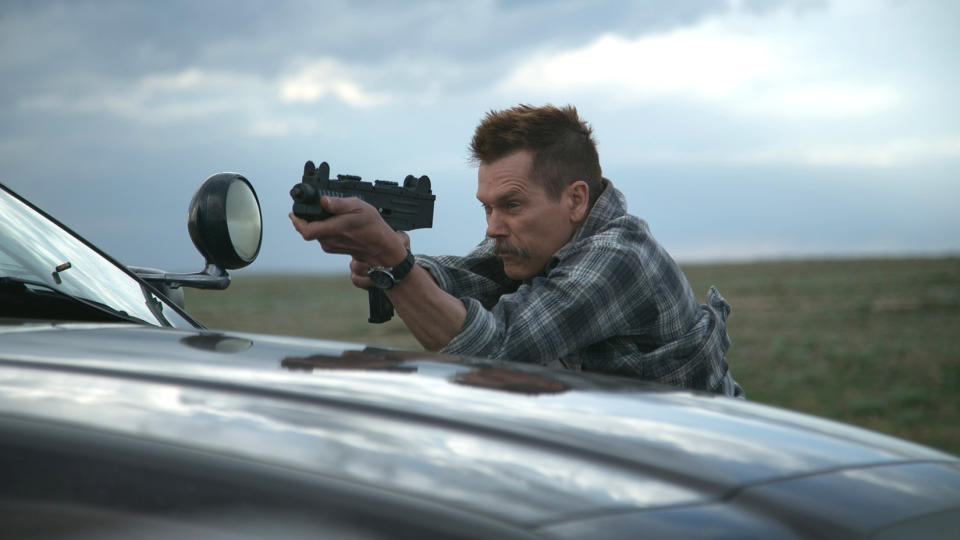 Cop Car stars Kevin Bacon as a corrupt sheriff whose car is hijacked. (Focus World)