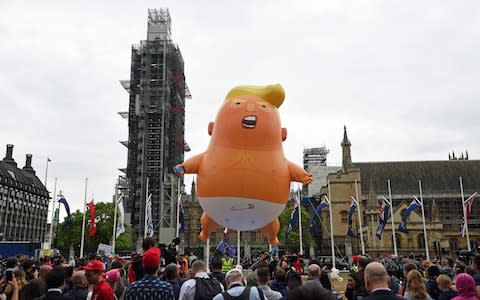 The baby blimp - Credit: David Mirzeoff/PA