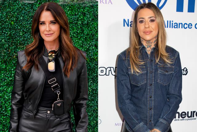 <p>Presley Ann/Getty, Ella Hovsepian/Getty</p> Kyle Richards, Morgan Wade