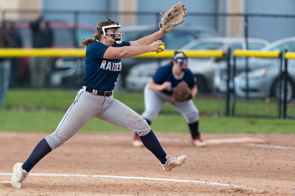 merset Berkley’s Laney Martin delivers a pitch during a previous game.