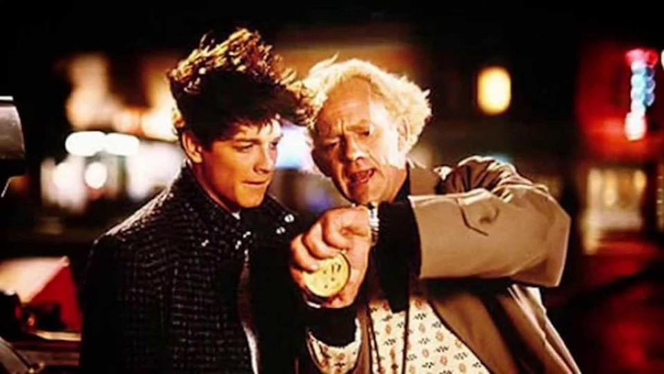 Eric Stoltz and Christopher Lloyd in <i>Back to the Future.</i> (Photo: Universal Pictures)