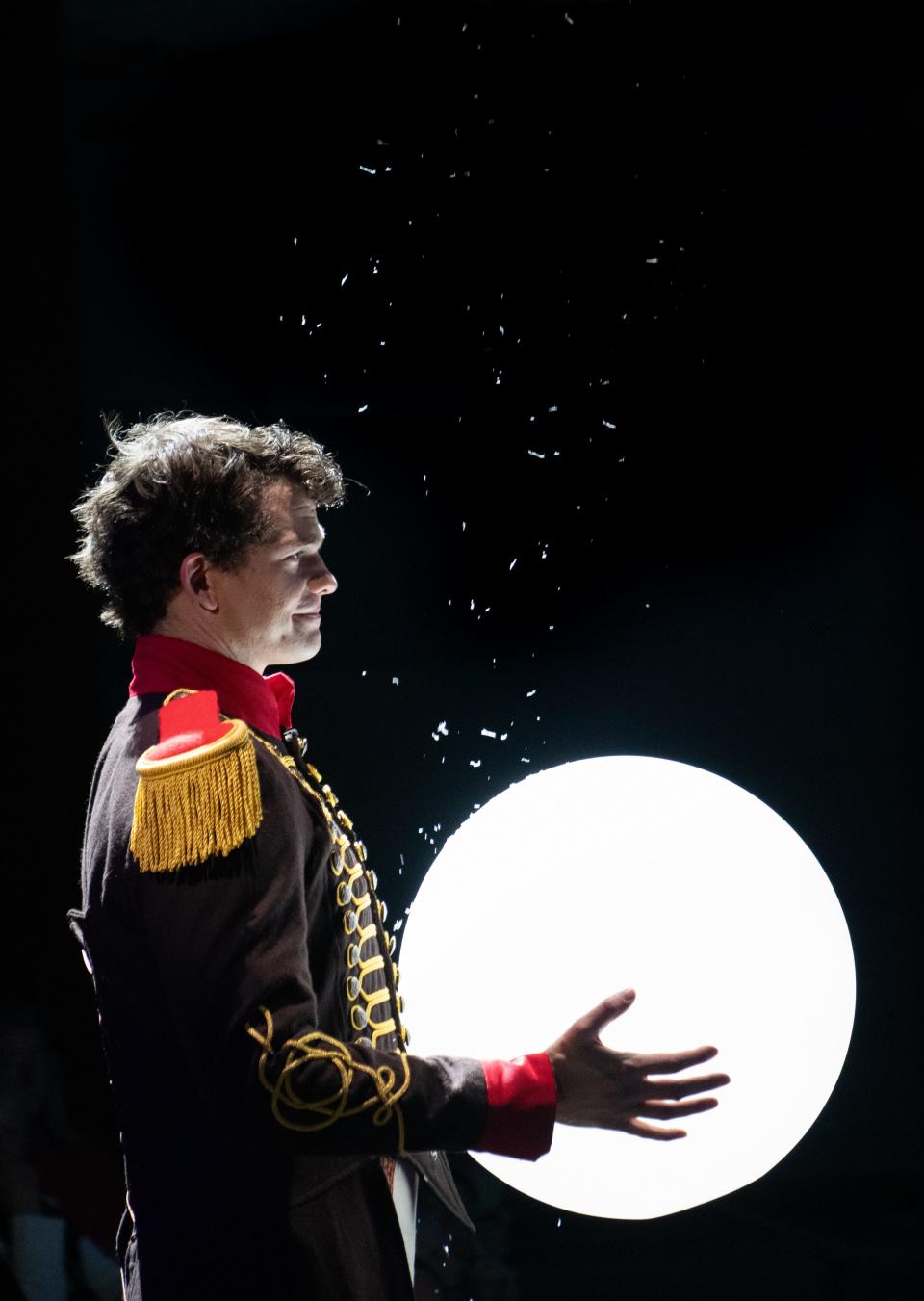 As Andrey Bolkonsky, actor Hayden Stanes is, rightly, a distracted, detached and far from empathetic figure, rather than the would-be military hero he intends to be in "Natasha, Pierre & the Great Comet of 1812."