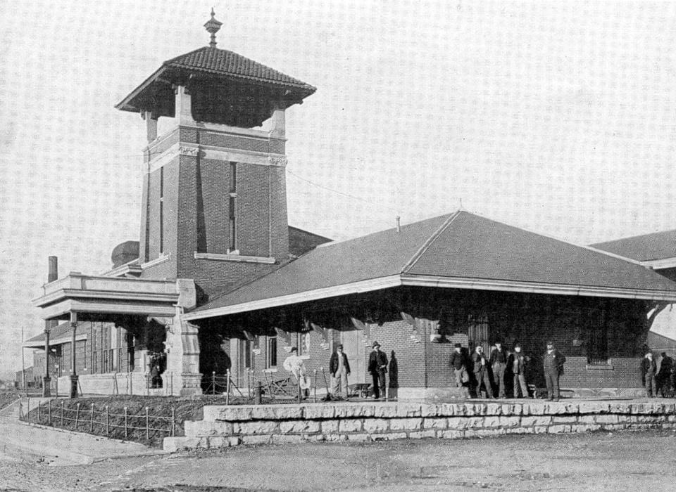 Union Station passenger depot as it appeared in the 1911 publication called Illustrated Henderson issued by the Henderson Commercial Club. The depot opened July 1, 1902, and a century ago The Gleaner published the first history of the building.
