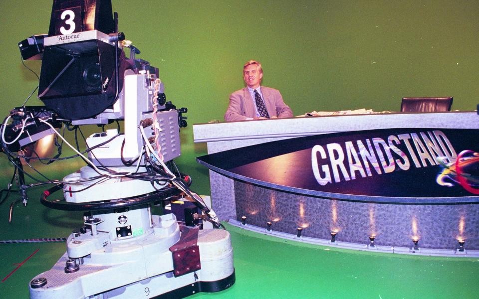 Steve Rider on the set of Grandstand - Shutterstock