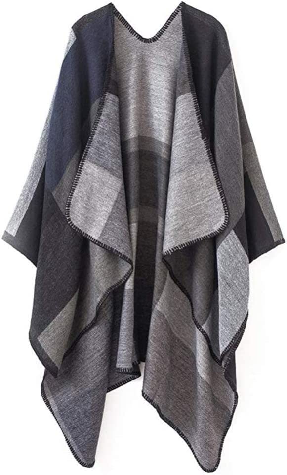 Oversized Poncho Cape Scarf