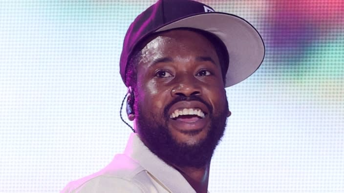 Meek Mill, who just released his fifth LP, “Expensive Pain,” performs onstage in September during the Global Citizen Live concert in New York City. (Photo: Theo Wargo/Getty Images)