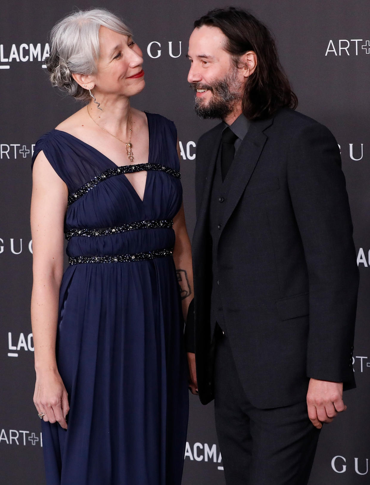  Alexandra Grant and Keanu Reeves attend the 2019 LACMA Art + Film Gala at LACMA on November 02, 2019 in Los Angeles, California.  (Taylor Hill / Getty Images)