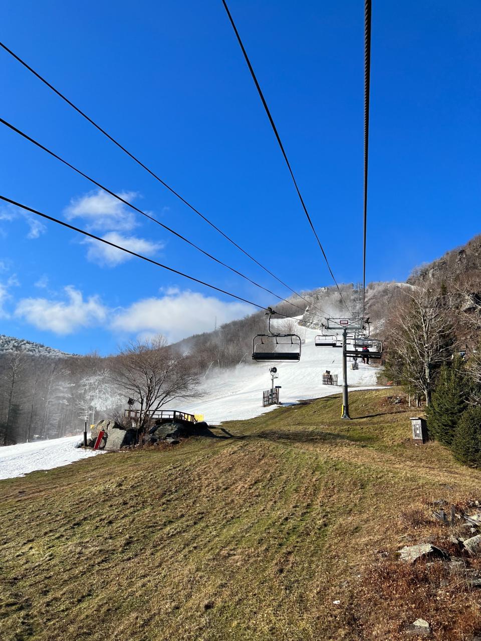 One of the snow lifts at Hunter resort.