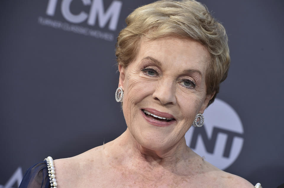 Julie Andrews arrives at the 48th AFI Life Achievement Award Honoring Julie Andrews on Thursday, June 9, 2022, at The Dolby Theatre in Los Angeles. (Photo by Jordan Strauss/Invision/AP)