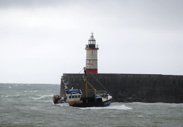 Fishing vessel at Newhaven harbour