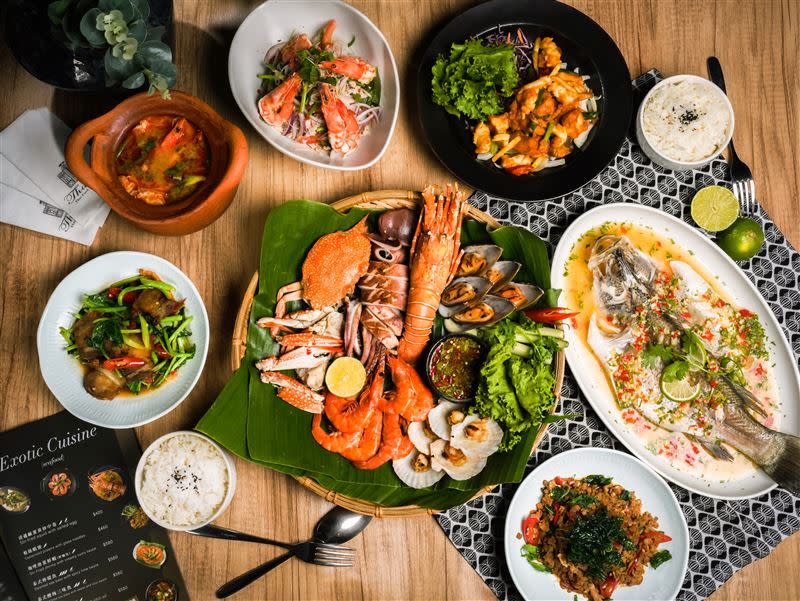 10月7日至11月11日「Thai J 泰式餐廳」加碼送「青殼小龍蝦」一隻。（圖／Thai J 泰式餐廳提供）