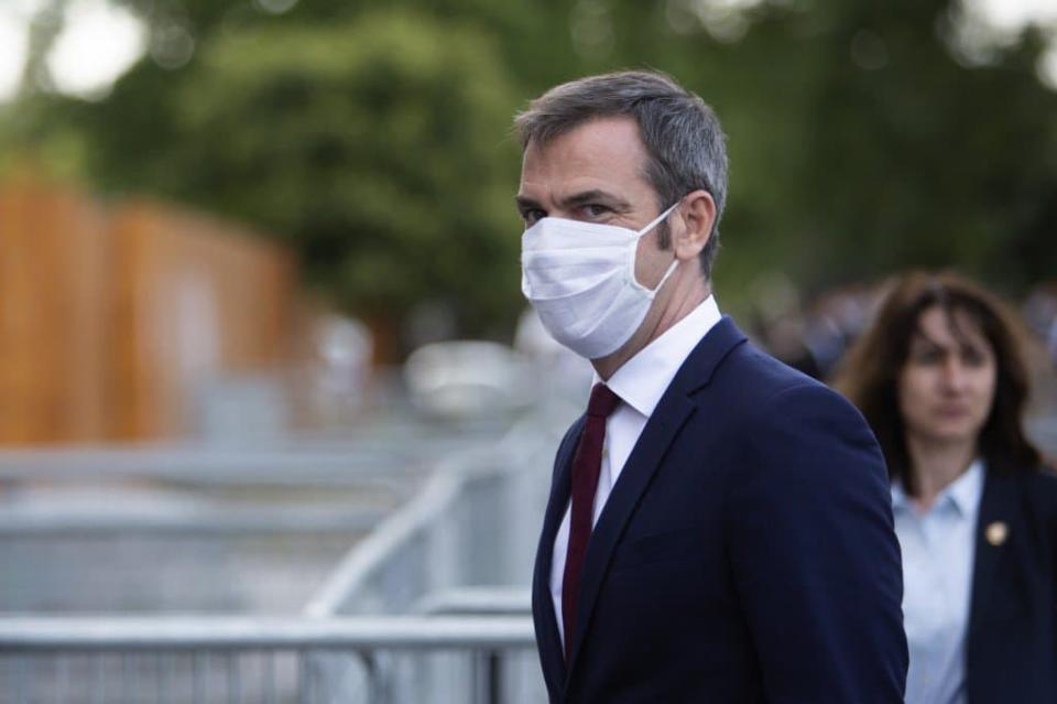 Olivier Véran, ministre de la Santé, ce lundi 13 juillet à Paris. - RAPHAEL LAFARGUE 