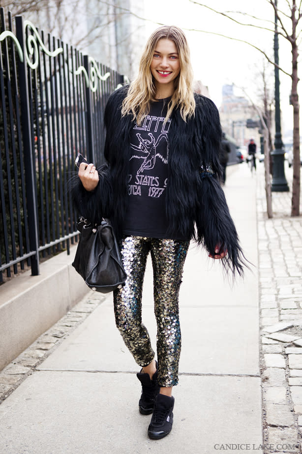 Fashion, Lifestyle, and DIY: OOTD: DIY Sequin Pants! Look At Me I'm  Sparkling