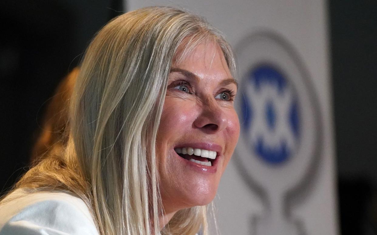 Former Olympic athletes Sharron Davies speaks about the importance of maintaining female sporting categories at both elite and grassroots levels and concerns about the potential impact of the Gender Recognition Act (GRA) reform, at the Macdonald Hotel in Edinburgh. - Andrew Milligan/PA