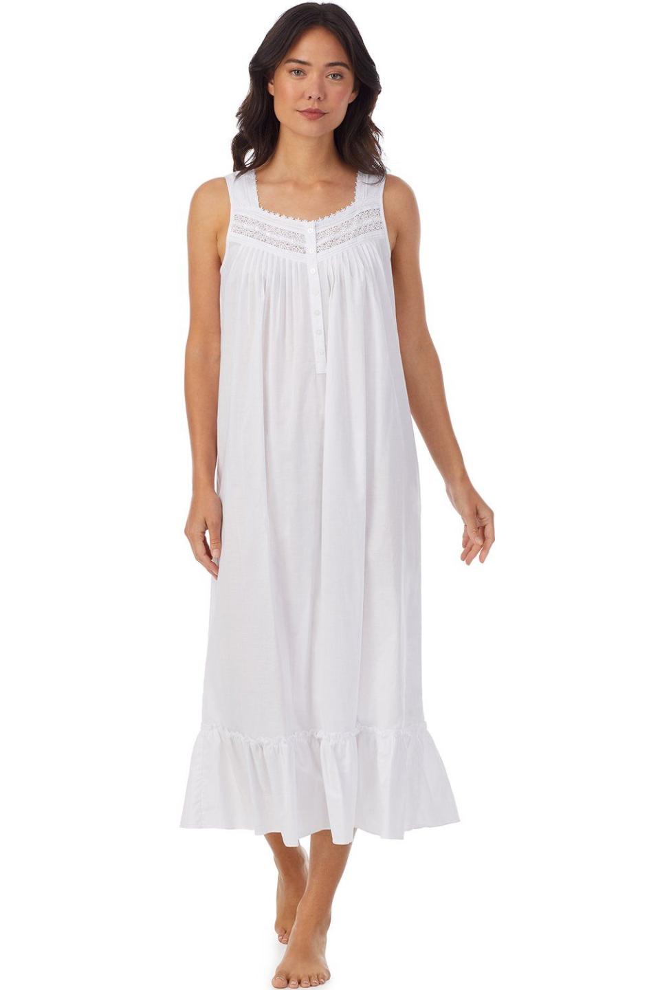 <p><strong>Eileen West</strong></p><p><strong>$70.00</strong></p><p><a href="https://www.eileenwest.com/collections/sc-eileen-west-new-arrivals/products/brighton-white-ballet-nightgown" rel="nofollow noopener" target="_blank" data-ylk="slk:Shop Now;elm:context_link;itc:0;sec:content-canvas" class="link ">Shop Now</a></p><p>For a crisp white nightgown, Eileen West surely never disappoints.</p>