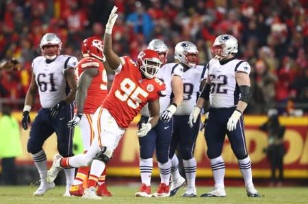 FILE PHOTO: NFL: AFC Championship Game-New England Patriots at Kansas City Chiefs