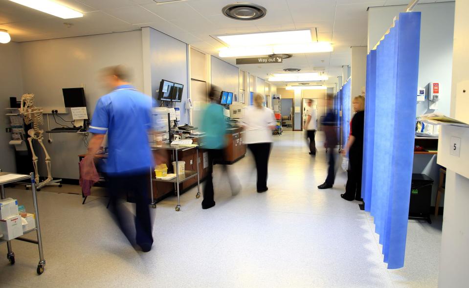 File photo dated 03/10/14 of staff on a NHS hospital ward. There is a growing number of nursing staff who are expressing suicidal thoughts, according to the Royal College of Nursing (RCN). The college is calling for greater investment in support services to tackle the 