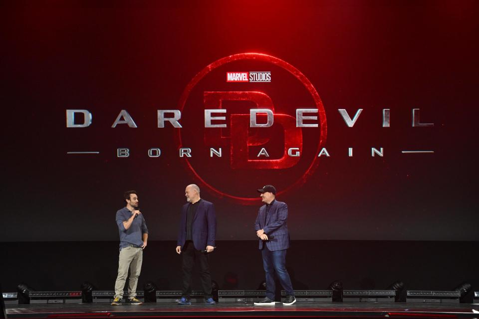 Charlie Cox, Vincent D'Onofrio, Kevin Feige discuss "Daredevil: Born Again" at D23 Expo.