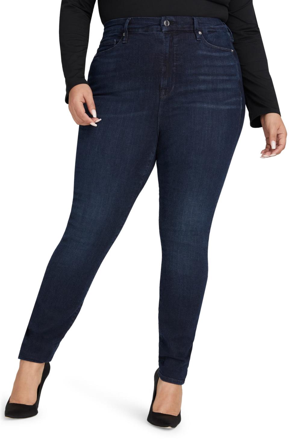 Good American Good Legs High Waist Skinny Jeans. Image via Nordstrom.