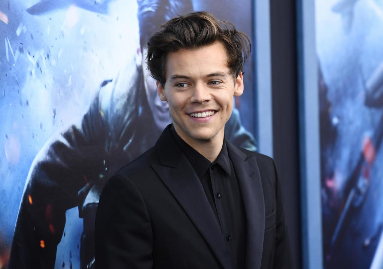 <p>Harry Styles said it is exciting to be able to wear what you like</p> (Getty)