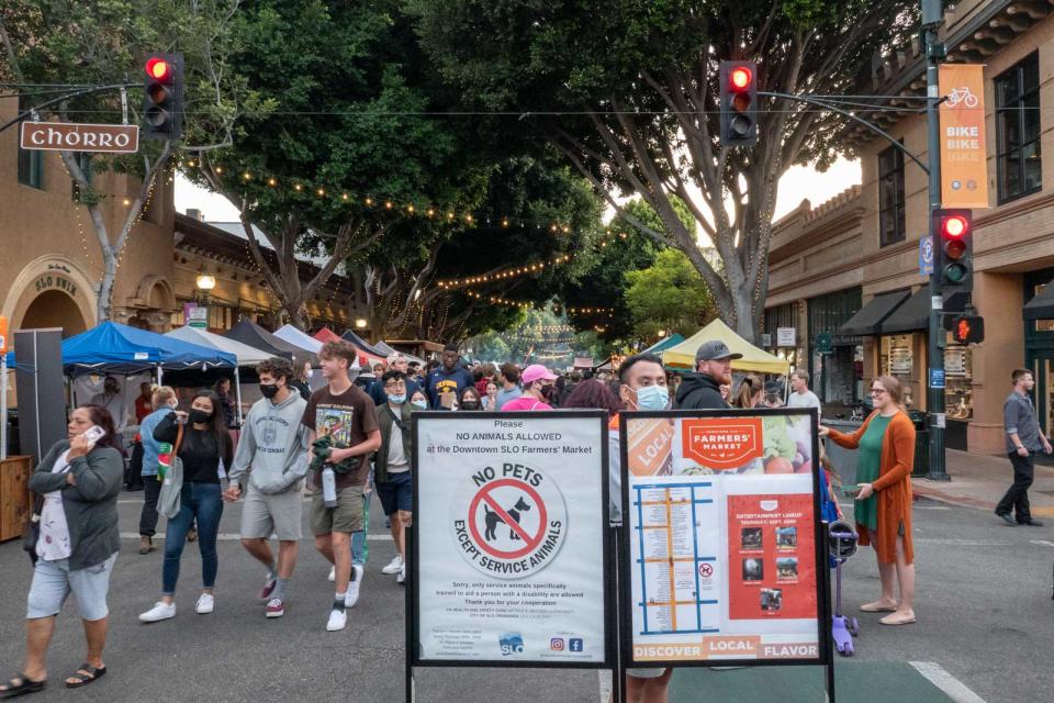 Downtown SLO Farmers' Market every Thursday night