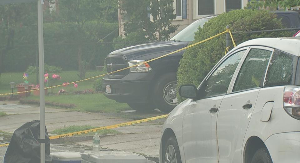 Photos: Police investigating triple homicide in Newton