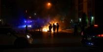 Protest against the death in Minneapolis police custody of African American man George Floyd, in St. Louis, Missouri