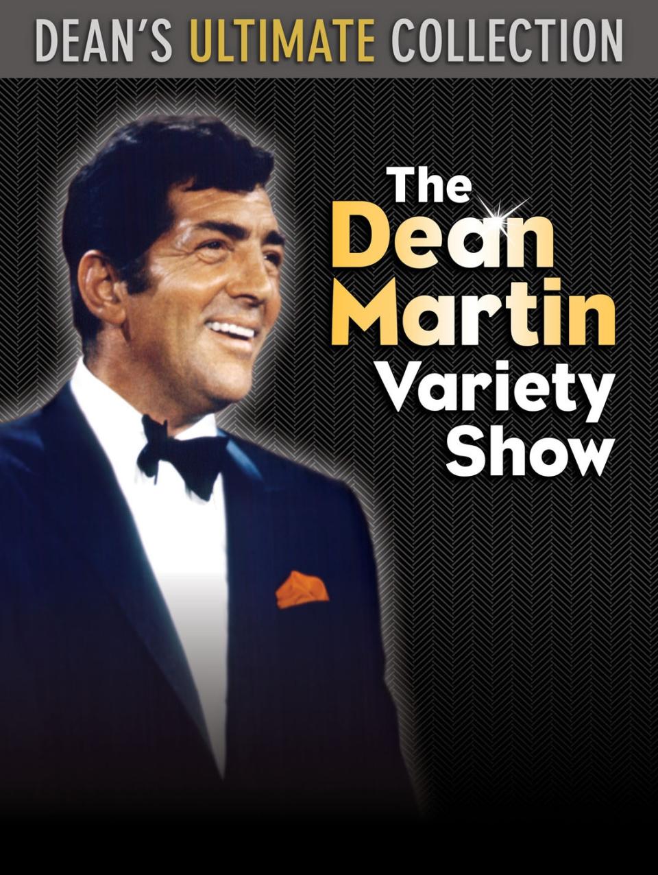 This DVD cover image released by Time Life shows "Dean's Ulitmate Collection: The Dean Martin Variety Show." With footage culled from nine seasons and 48 episodes of the NBC series, the set includes over 17 DVDs with 32 hours of Dean and his pals that originally aired from 1965 to 1974. There are more than 300 musical performances, plus interviews and a guest list filled with virtually every major star of the era. (AP Photo/Time Life)