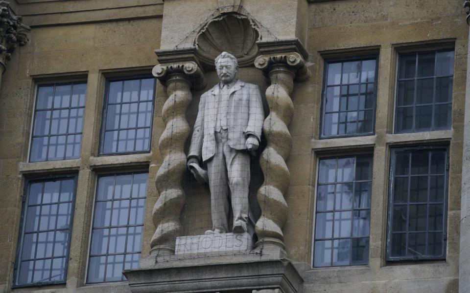The Cecil Rhodes statue at Oriel College Oxford - Shuttershock