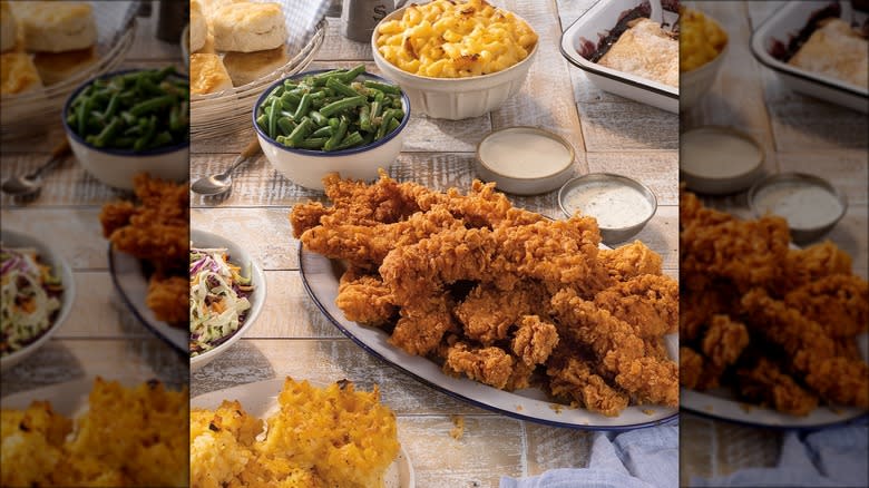 Platter of chicken tenders