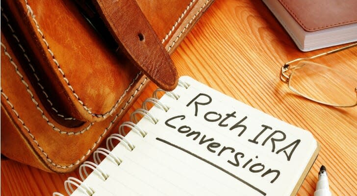 Roth IRA conversion memo and briefcase