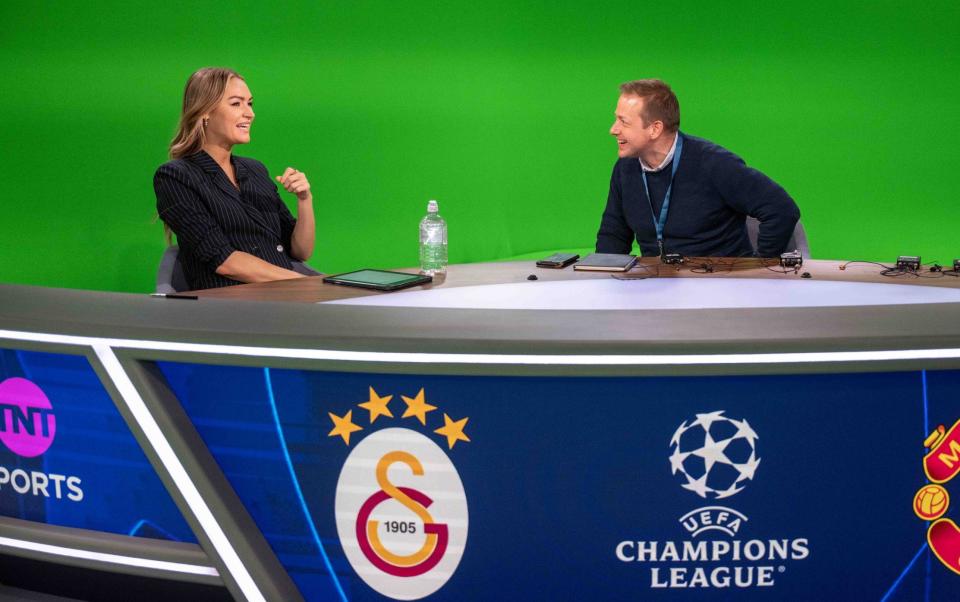 Telegraph Sport's Jeremy Wilson in studio with Laura Woods