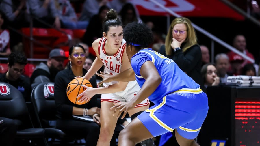 NCAA WBB. Utah Utes vs. UCLA Bruins at Jon M. Huntsman Center in Salt Lake City, UT on Monday, January 22, 2024. © Bryan Byerly