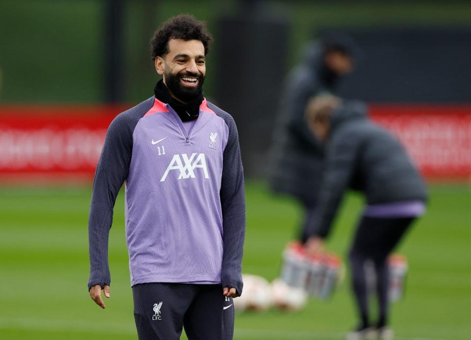 Mohamed Salah has started just one match for Liverpool so far in 2024 (Action Images via Reuters)