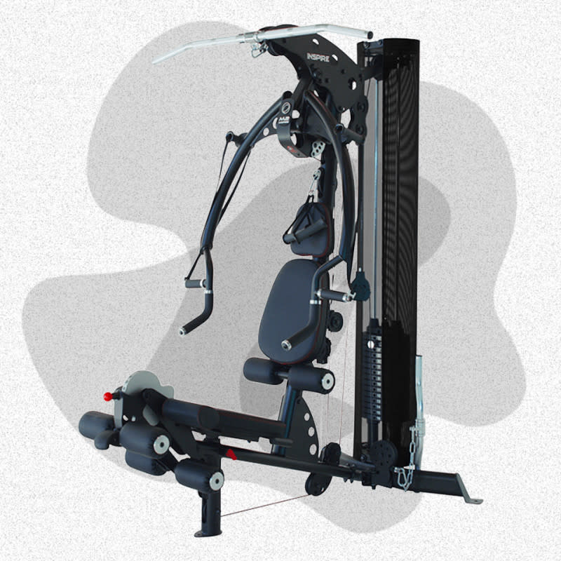 <p>Courtesy of Johnson Fitness & Wellness</p><p>For a versatile gym system that provides a full-body workout, this option from Inspire Fitness is designed to work arms, legs, and chest. The unit features three pulleys, a leg curl station, fixed press arms, and free movement handles for a dynamic workout. What makes this a complete piece of home gym equipment are the optional add-ons. You can complement the station with add-ons like a leg press, tricep rope, weight stack upgrade, and more.</p><p>[$2,699; <a href="https://clicks.trx-hub.com/xid/arena_0b263_mensjournal?q=https%3A%2F%2Fshareasale.com%2Fr.cfm%3Fb%3D999%26u%3D1978857%26m%3D130729%26afftrack%3Djf-mj-quipmentforhomegym-jzavaleta-0923%26urllink%3Dwww.johnsonfitness.com%2FInspire-Fitness-M2-Multi-Gym-P93.aspx&event_type=click&p=https%3A%2F%2Fwww.mensjournal.com%2Fhealth-fitness%2Fjohnson-fitness-equipment-for-home-gym%3Fpartner%3Dyahoo&author=Jonathan%20Zavaleta&item_id=ci02ccb06ee000268f&page_type=Article%20Page&partner=yahoo&section=fitness%20equipment&site_id=cs02b334a3f0002583" rel="nofollow noopener" target="_blank" data-ylk="slk:johnsonfitness.com;elm:context_link;itc:0;sec:content-canvas" class="link ">johnsonfitness.com</a>]</p>