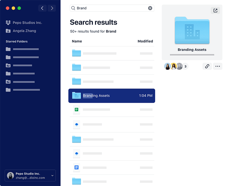 Dropbox Search